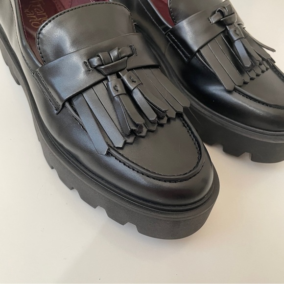 Franco Sarto Women’s Bersa Slip On Loafer in Black Leather with Tassel, Size 6.5 - Picture 12 of 15